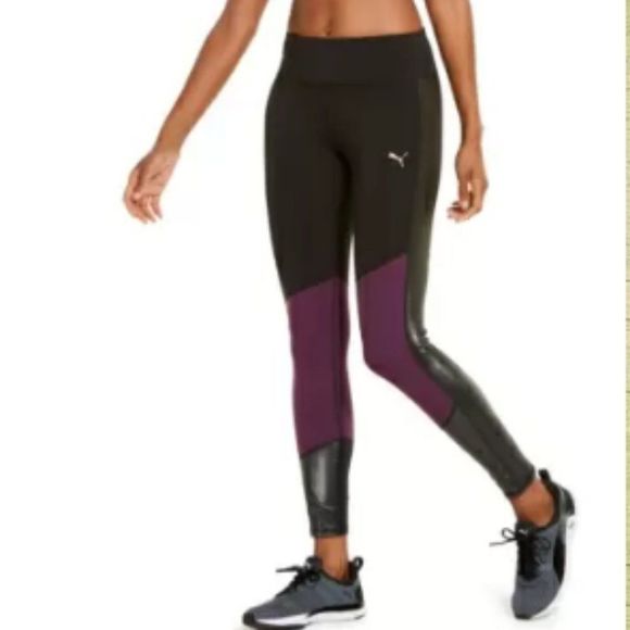 Puma After Glow Color-Block Leggings - Picture 1 of 5